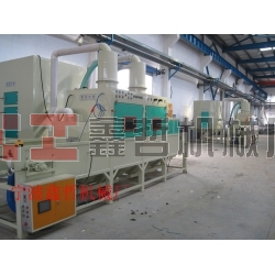 鑫哲-自動噴砂機，自動輸送式噴砂機，通過式噴砂機，通過式生產線